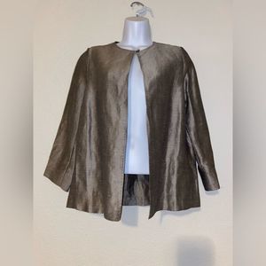 MaxMara Silk Flax Linen Blend Jacket Beige size 10 new without tags